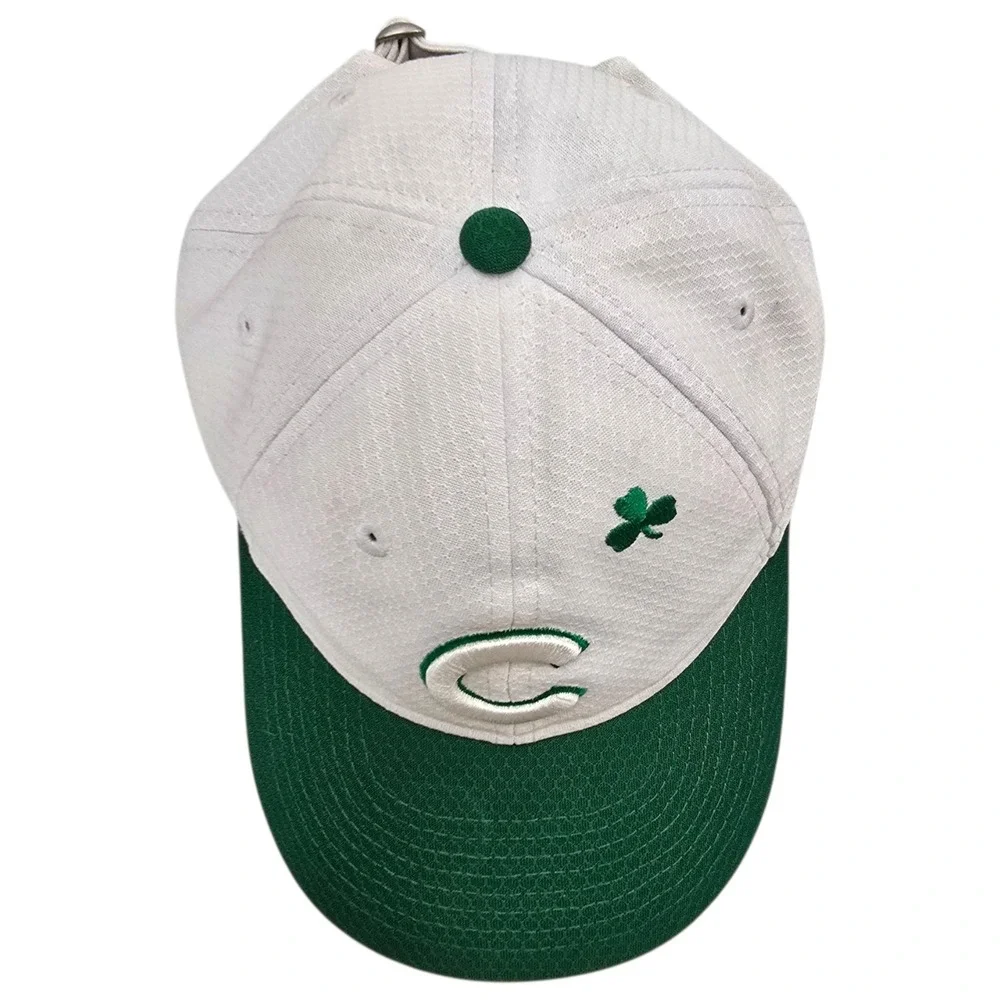 New Era Chicago Cubs Hat Youth White Green 9TWENTY Shamrock Baseball Cap